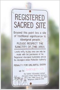 Sacred Site Signboard